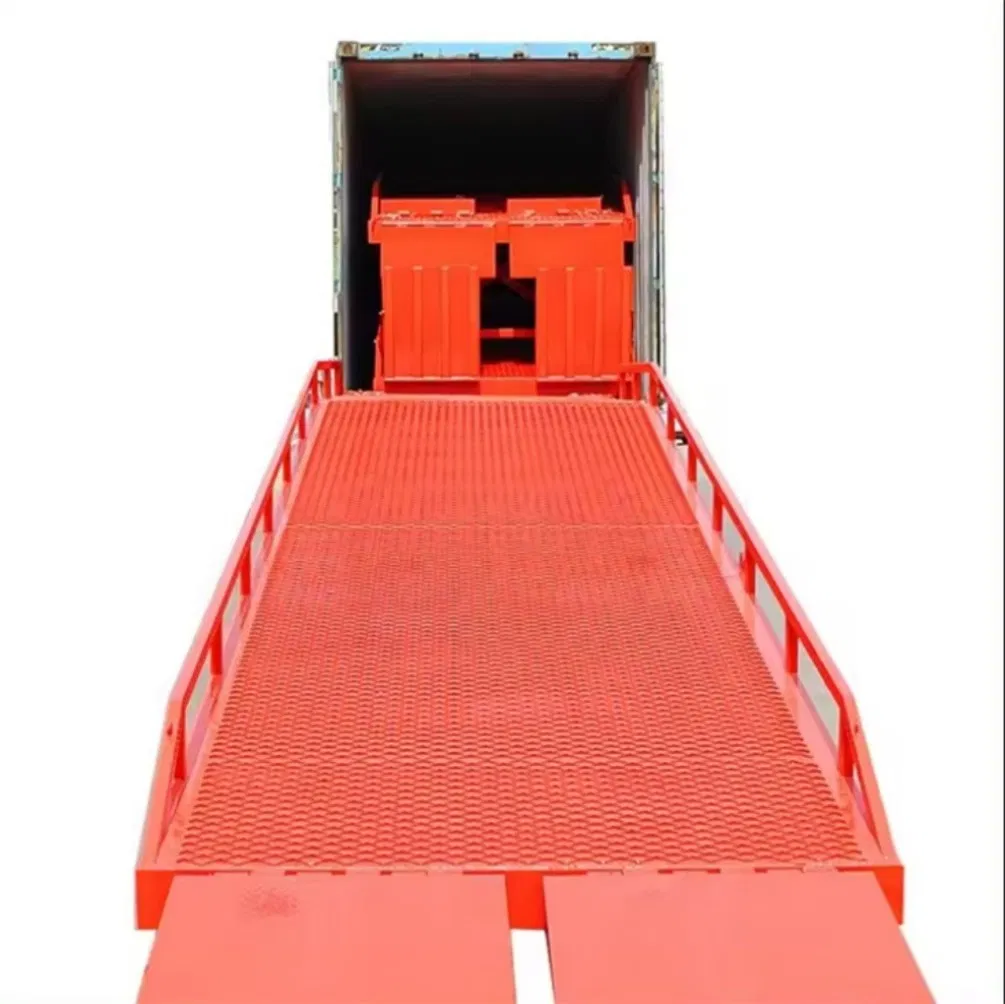 Foldable 6t-15t Hydraulic Steel Electric Powered Loading Ramp Container Mobile Dock Leveler with 1.8m Max Height