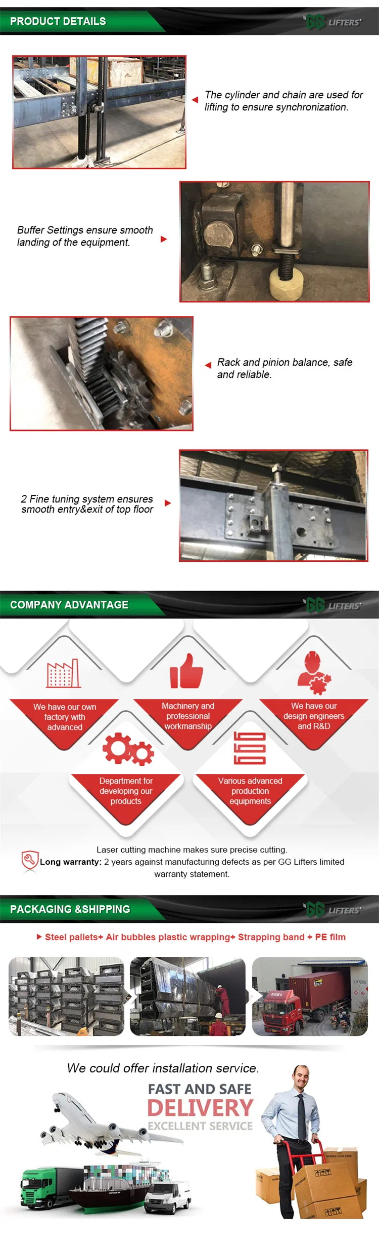 underground hydraulic 2 levels customized pit garage storage system 2 post car parking lift