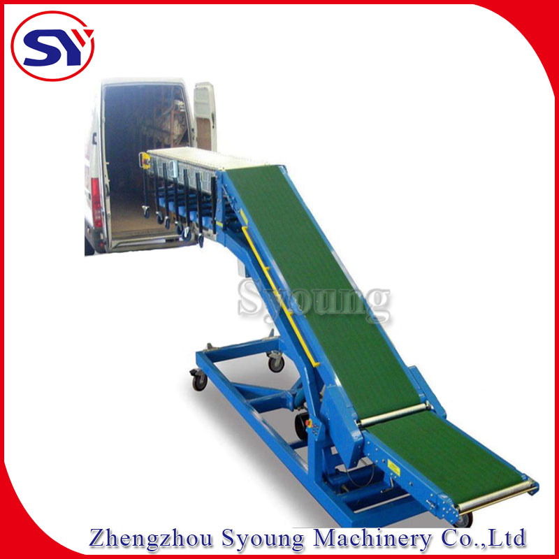 Powered Vehicle Truck Loading Unloading Conveyor System