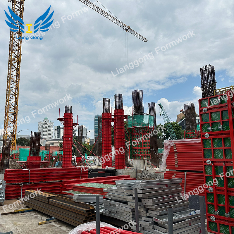 Lianggong Quality Custom Bridge Steel Column Pier Formwork System From China