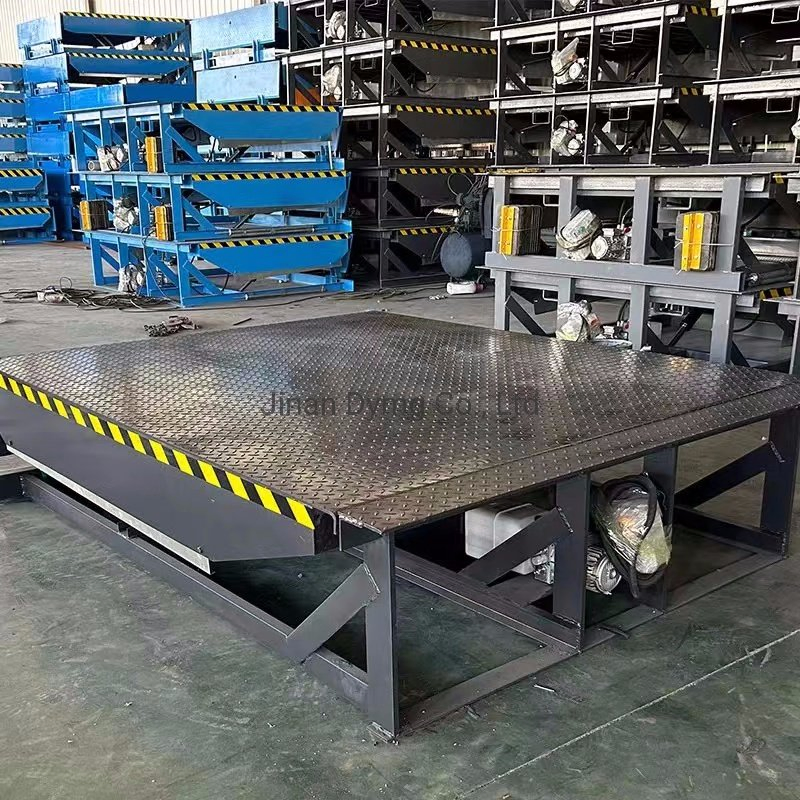 Dymg Warehouse Forklift Electric Cargo Air Bag Dock Leveler for Container