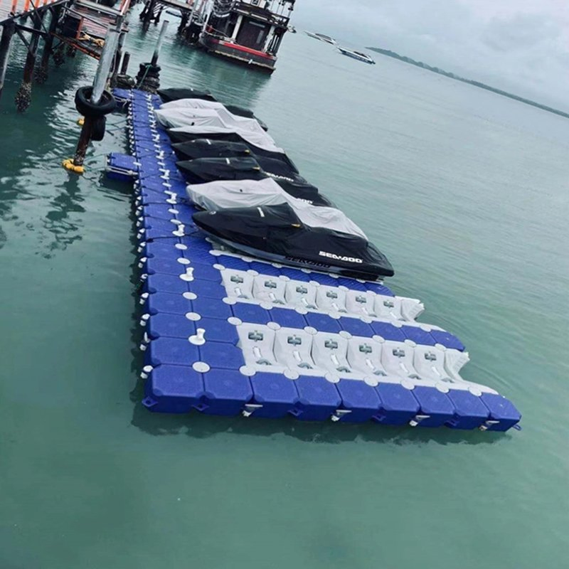Floating Dock Blocks Modular Floating Boat Lift System Plastic Pontoon Jetski Platform
