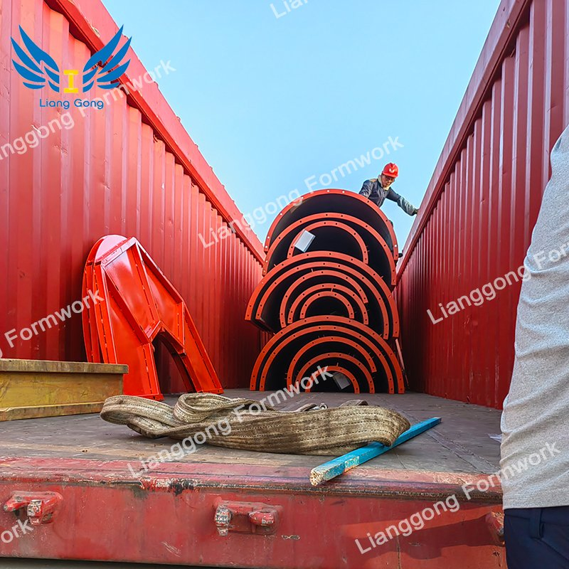 Lianggong Quality Custom Bridge Steel Column Pier Formwork System From China