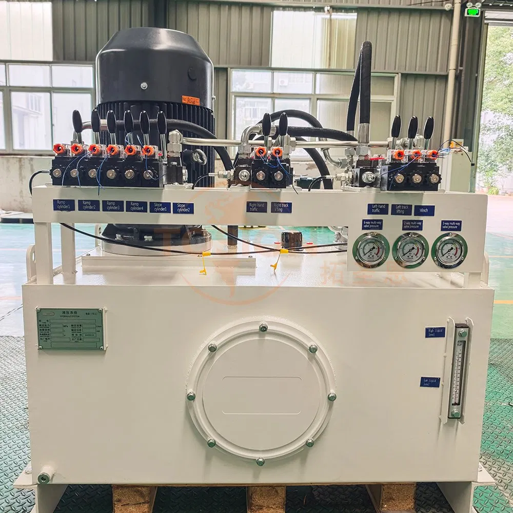 Tosion Custom 300L 22kw 400V 50Hz 16MPa Chassis Drive Power Unit Hydraulic Station System