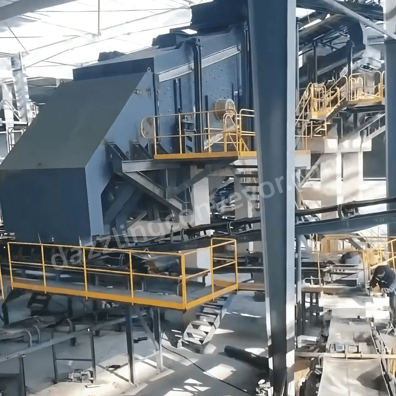 Durable Overland Belt Conveyor System for Port Bulk Material Handling