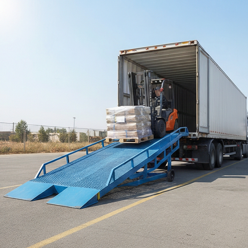 Hydraulic Dock Leveler High-Capacity Loading Dock Ramp Adjustable Dock Bridge for Warehouses Hydraulic Dock Leveler