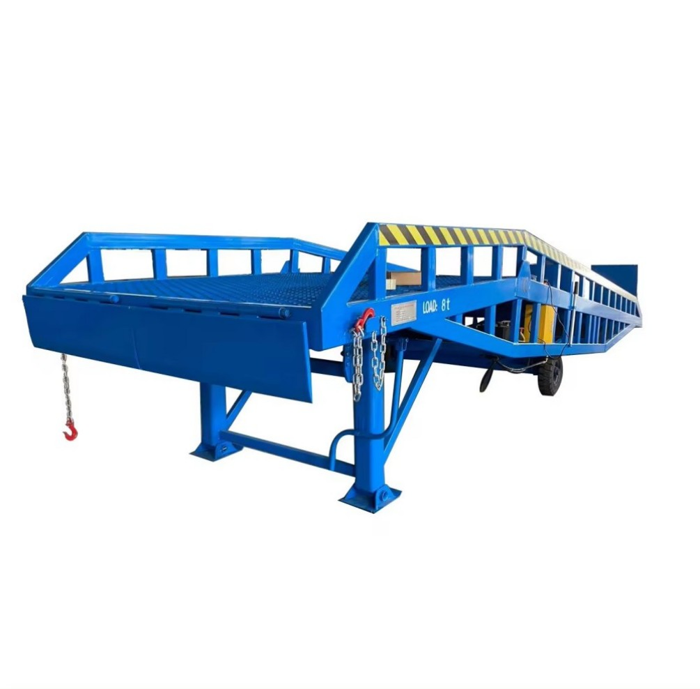 Foldable 6t-15t Hydraulic Steel Electric Powered Loading Ramp Container Mobile Dock Leveler with 1.8m Max Height