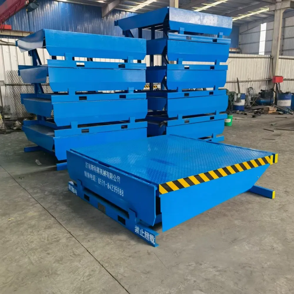 6 Ton 10 Ton Adjusted Hydraulic Towable Dock Leveler Fixed Container Loading Ramp Platform