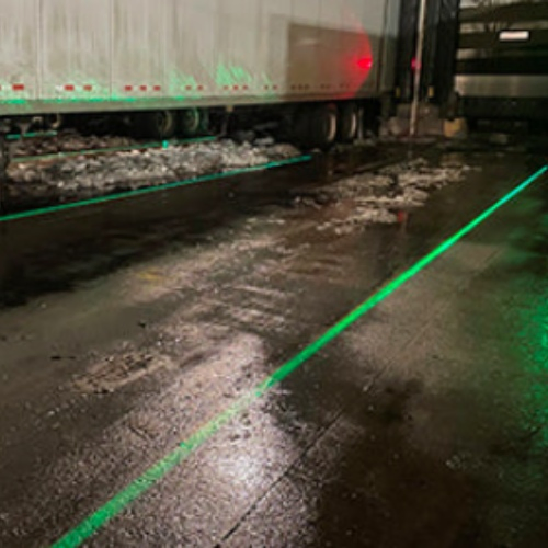 Virtual Walkway Lane Laser Light Red Blue Green Line Beam Truck Docking System for Cranes