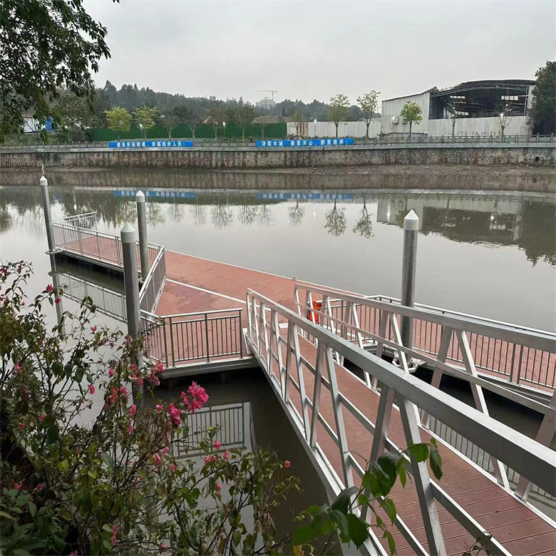 Marina Customization Raft Bridge Adjustable Soft Block Rubber Connecting Aluminum Frame