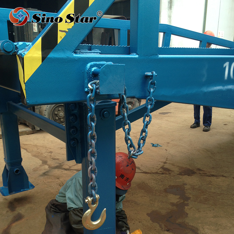 6 8 10 12 15 Ton Hydraulic Mobile Container Access Forklift Ramps Equipment