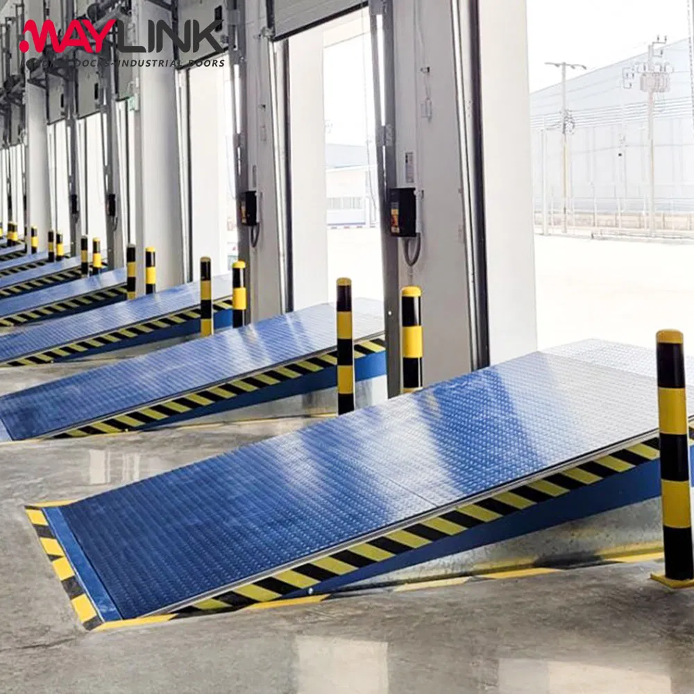 Maylink Durable Dock Plate Leveler with Adjustable Height for Varying Truck Sizes