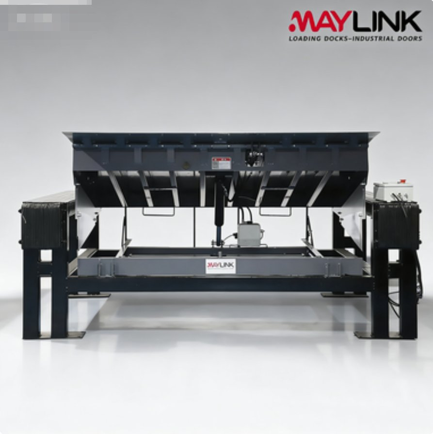 Maylink Heavy Load 10000kgs Static Capacity Durable Dual Main Cylinder Pit Mounted Logistics Center Hydraulic Dock Leveler