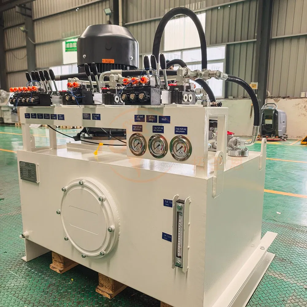 Tosion Custom 300L 22kw 400V 50Hz 16MPa Chassis Drive Power Unit Hydraulic Station System