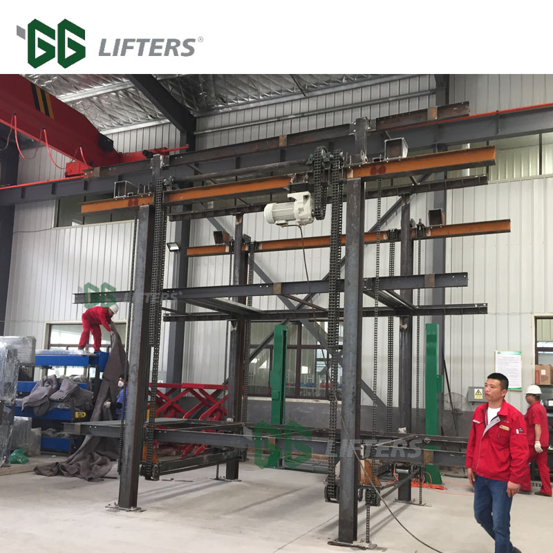 Motor driven customized underground parking system mechanical double parking car lift pit