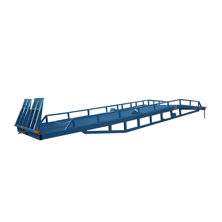 Movable Manual Hydraulic Dock Yard Forklift Container Loading Ramp Slope Platform