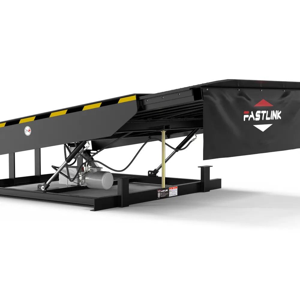 Fastlink Warehouse Loading Bay Industrial Heavy-Duty 12t 15t 16t Material Handling Equipment with Airbag Telescopic Cylinder Dock Levelers