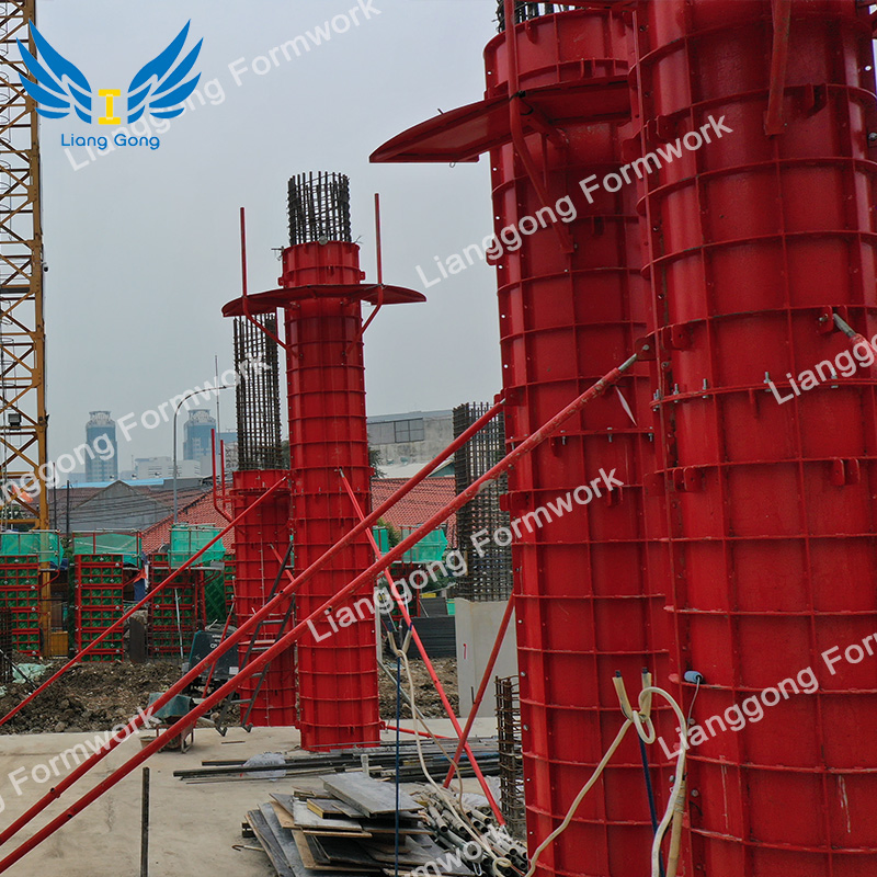 Lianggong Quality Custom Bridge Steel Column Pier Formwork System From China