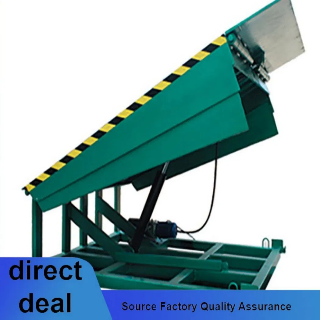 10t Fixed Boarding Electric Car Bridge Customization Warehouse Loading Air Bag Vertical Hydraulic Edge Mechanical Dock Leveler