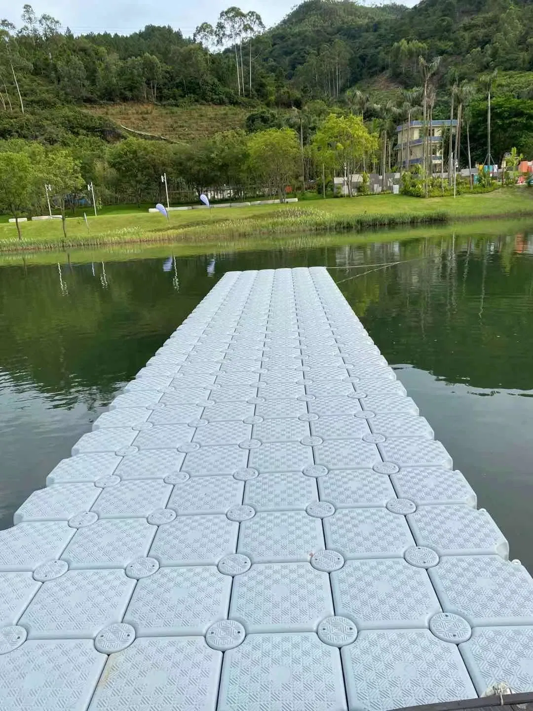 Floating Lake Platform with Double Cube 100*50*40cm