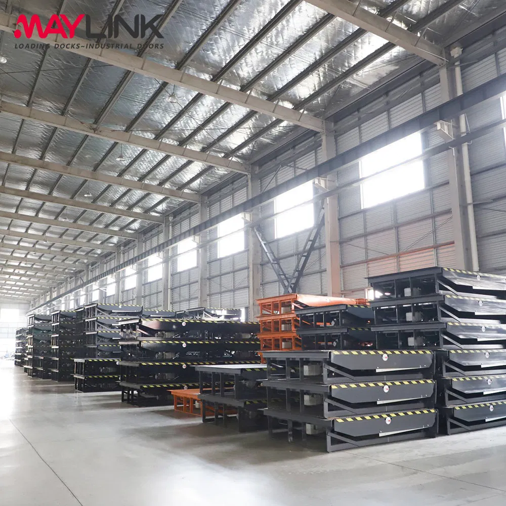 Maylink Heavy Load 10000kgs Static Capacity Durable Dual Main Cylinder Pit Mounted Logistics Center Hydraulic Dock Leveler