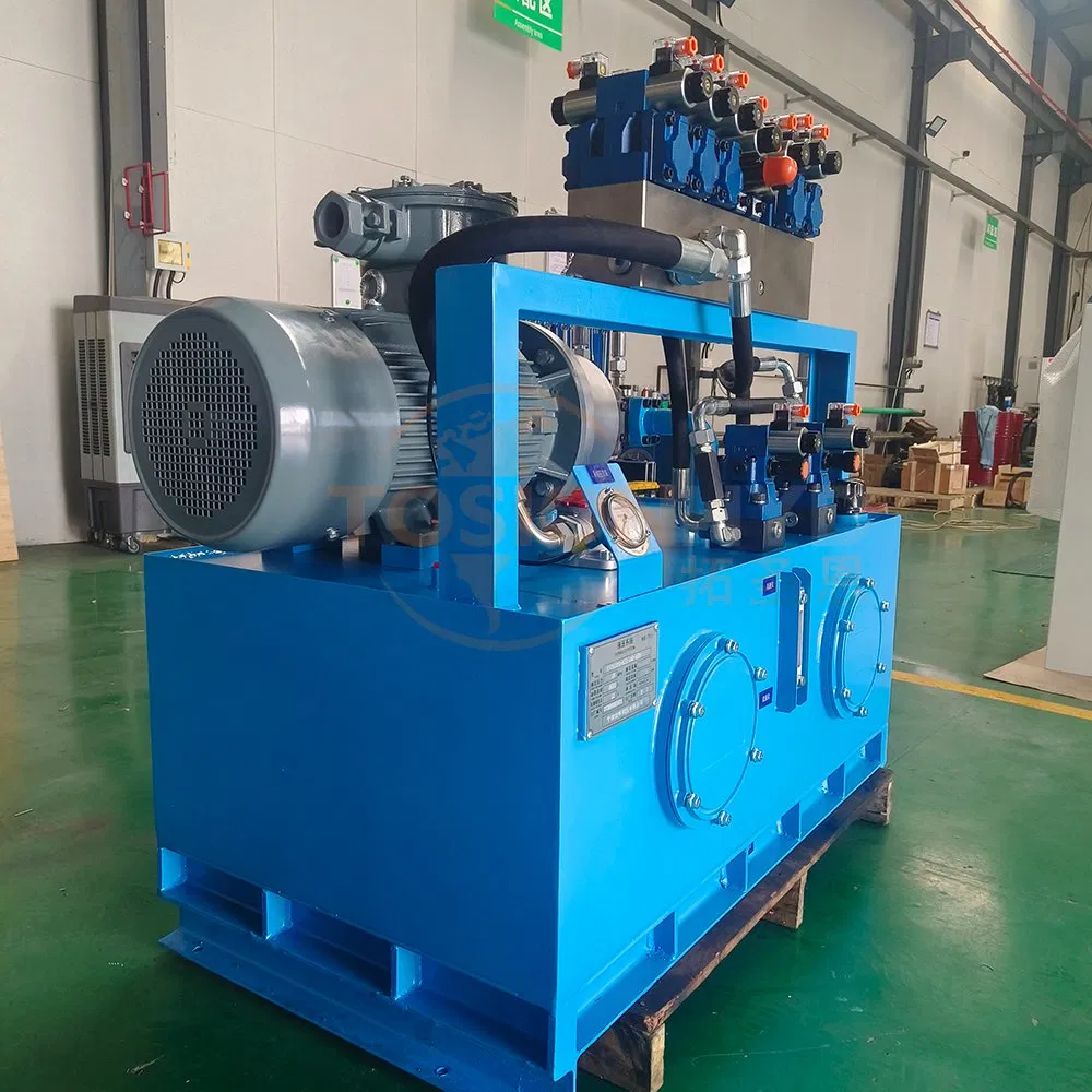Tosion Custom 350L 10 MPa 11kw Explosion-Proof Overhead Crane Power Unit Hydraulic Station System
