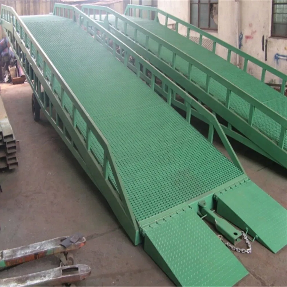 Foldable 6t-15t Hydraulic Steel Electric Powered Loading Ramp Container Mobile Dock Leveler with 1.8m Max Height