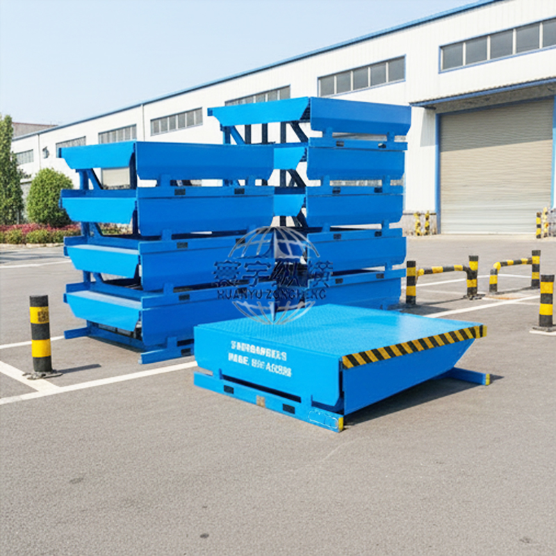 Load 6t 8t 10t 12t 15t Fixed Hydraulic Dock Leveler 300mm Height Industrial Loading Unloading Lifting Platform Equipment