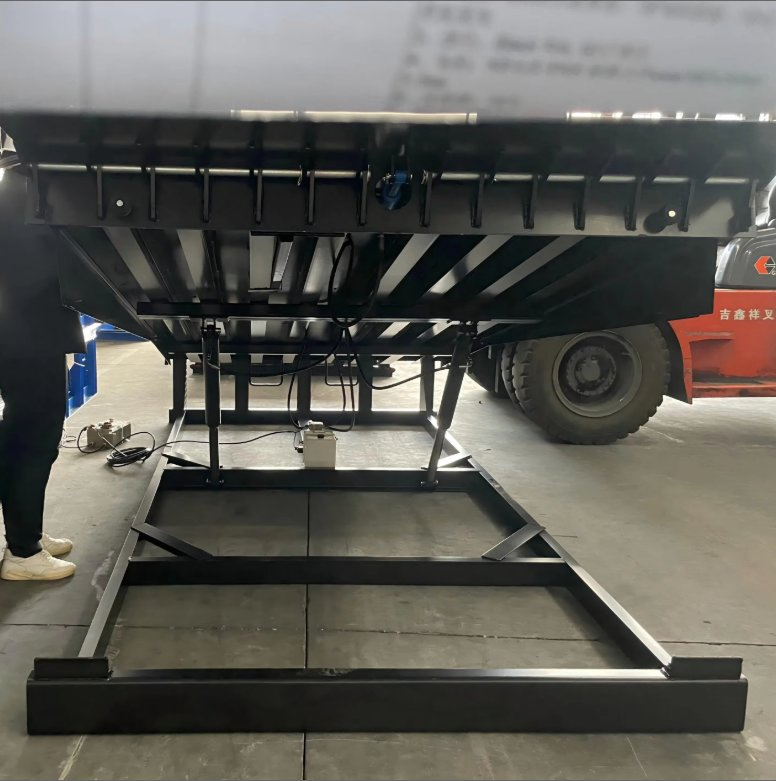 Panda Heavy-Duty Steel Dock Leveler Fixed Hydraul Loading Platform with Pump Station and Double Cylinders for Warehouse Use