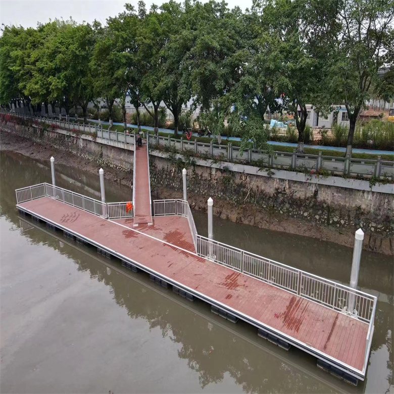 Marina Customization Raft Bridge Adjustable Soft Block Rubber Connecting Aluminum Frame