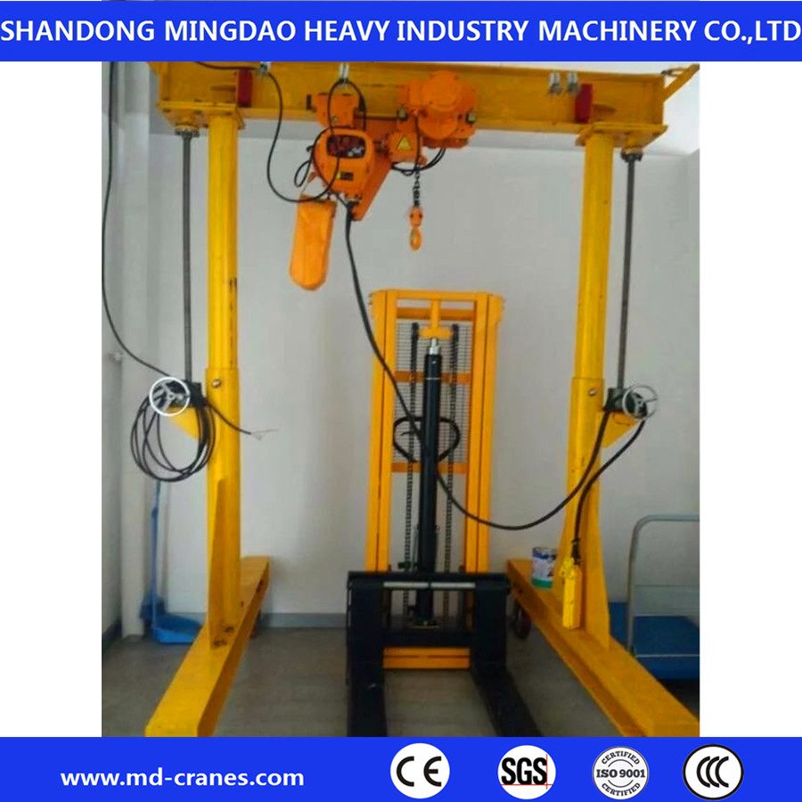 Double Girder Gantry Crane Full Electric Drive System Eco Friendly Operation