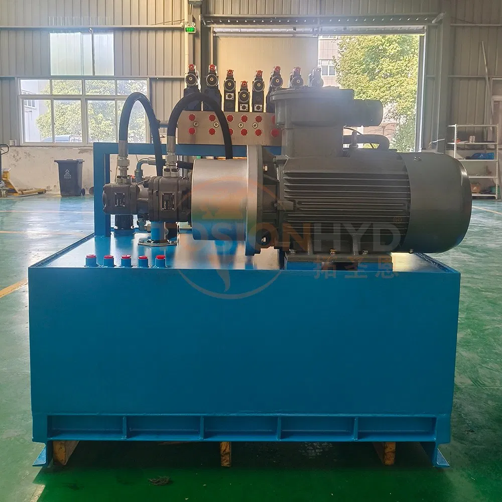 Tosion Custom 350L 10 MPa 11kw Explosion-Proof Overhead Crane Power Unit Hydraulic Station System