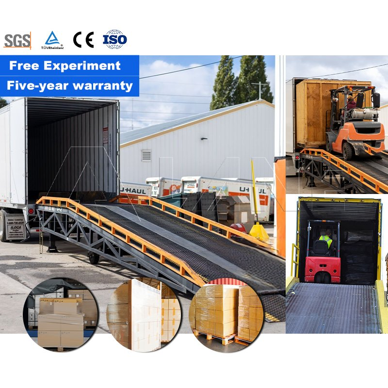 Dock Ramp Sunrise Dcqy10 10ton Adjustable Mobile Container Ramp Load Dock Ramp with Factory Price