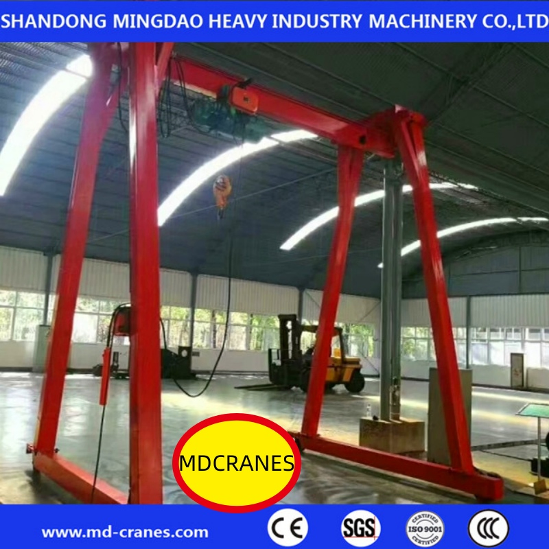 Double Girder Gantry Crane Full Electric Drive System Eco Friendly Operation