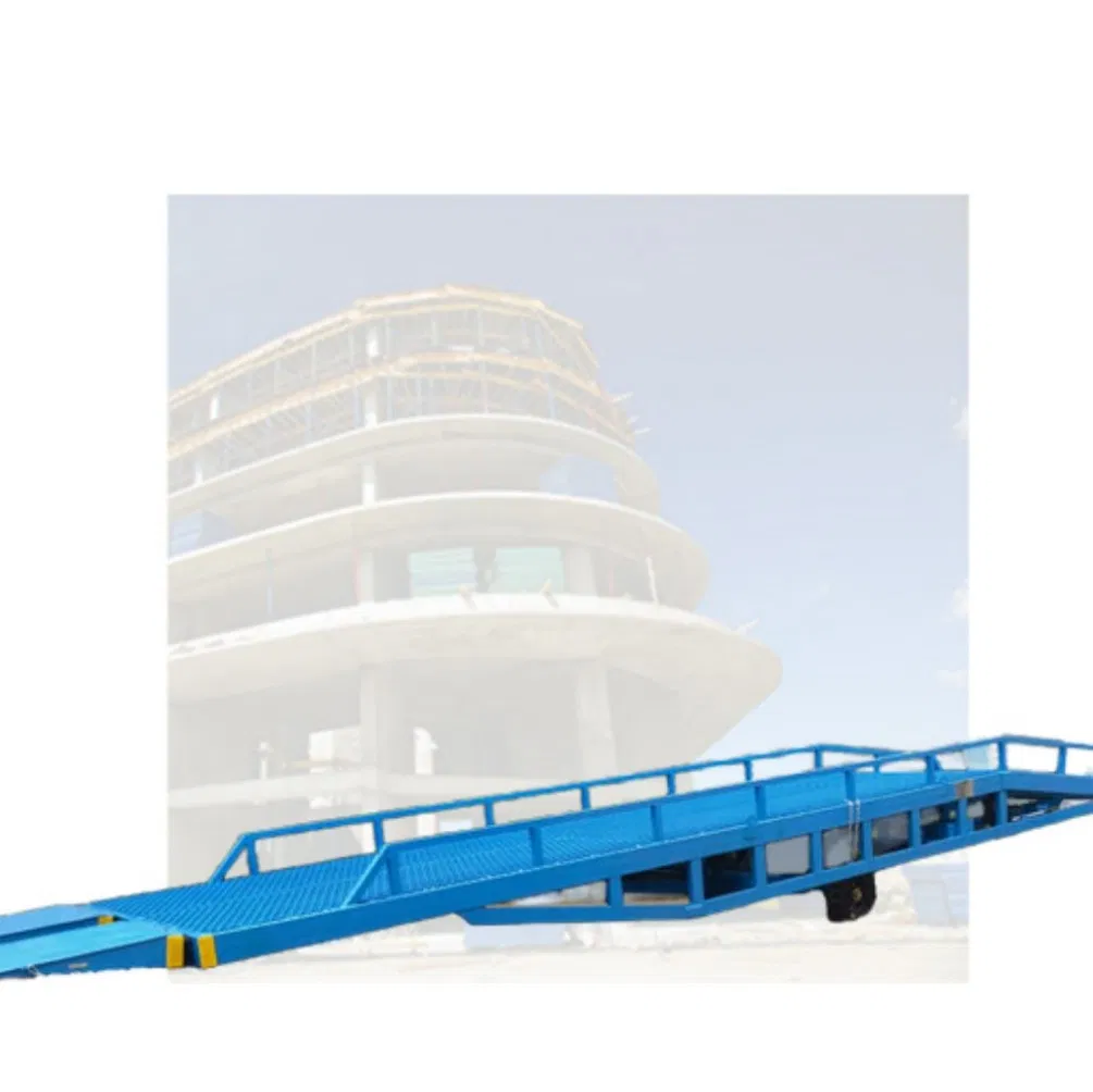 Foldable 6t-15t Hydraulic Steel Electric Powered Loading Ramp Container Mobile Dock Leveler with 1.8m Max Height