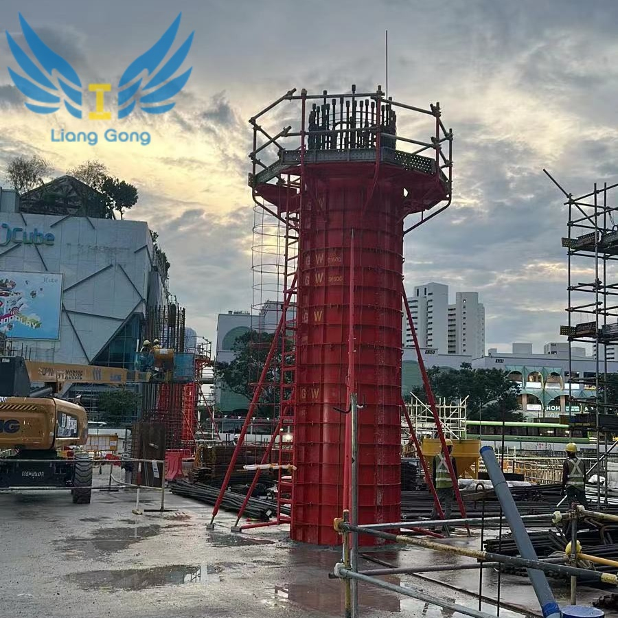 Lianggong Quality Custom Bridge Steel Column Pier Formwork System From China