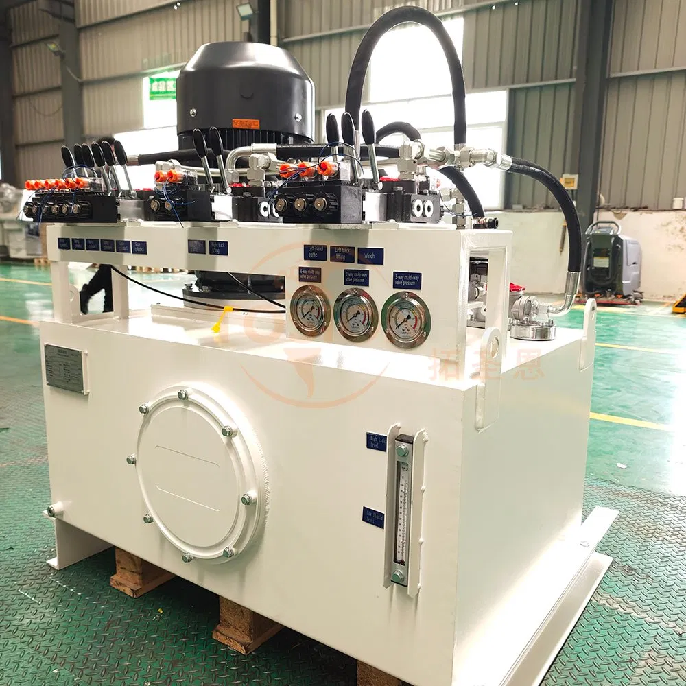 Tosion Custom 300L 22kw 400V 50Hz 16MPa Chassis Drive Power Unit Hydraulic Station System