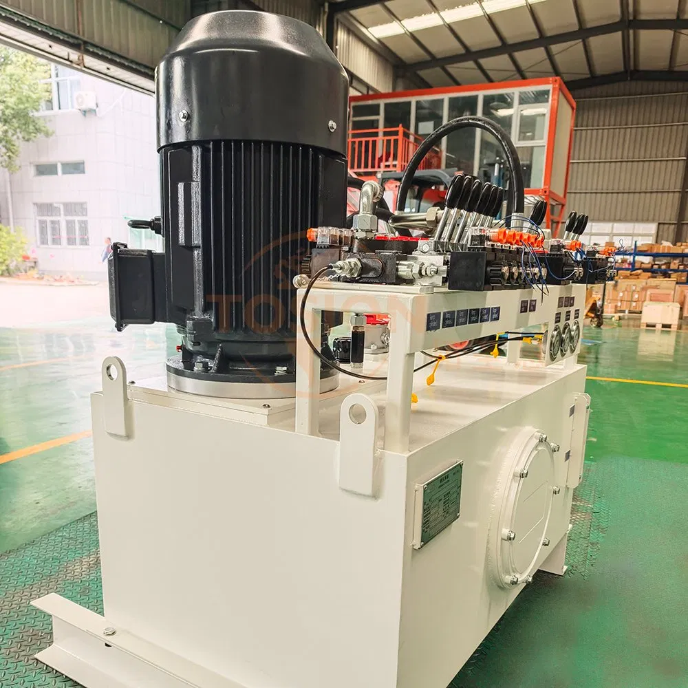 Tosion Custom 300L 22kw 400V 50Hz 16MPa Chassis Drive Power Unit Hydraulic Station System