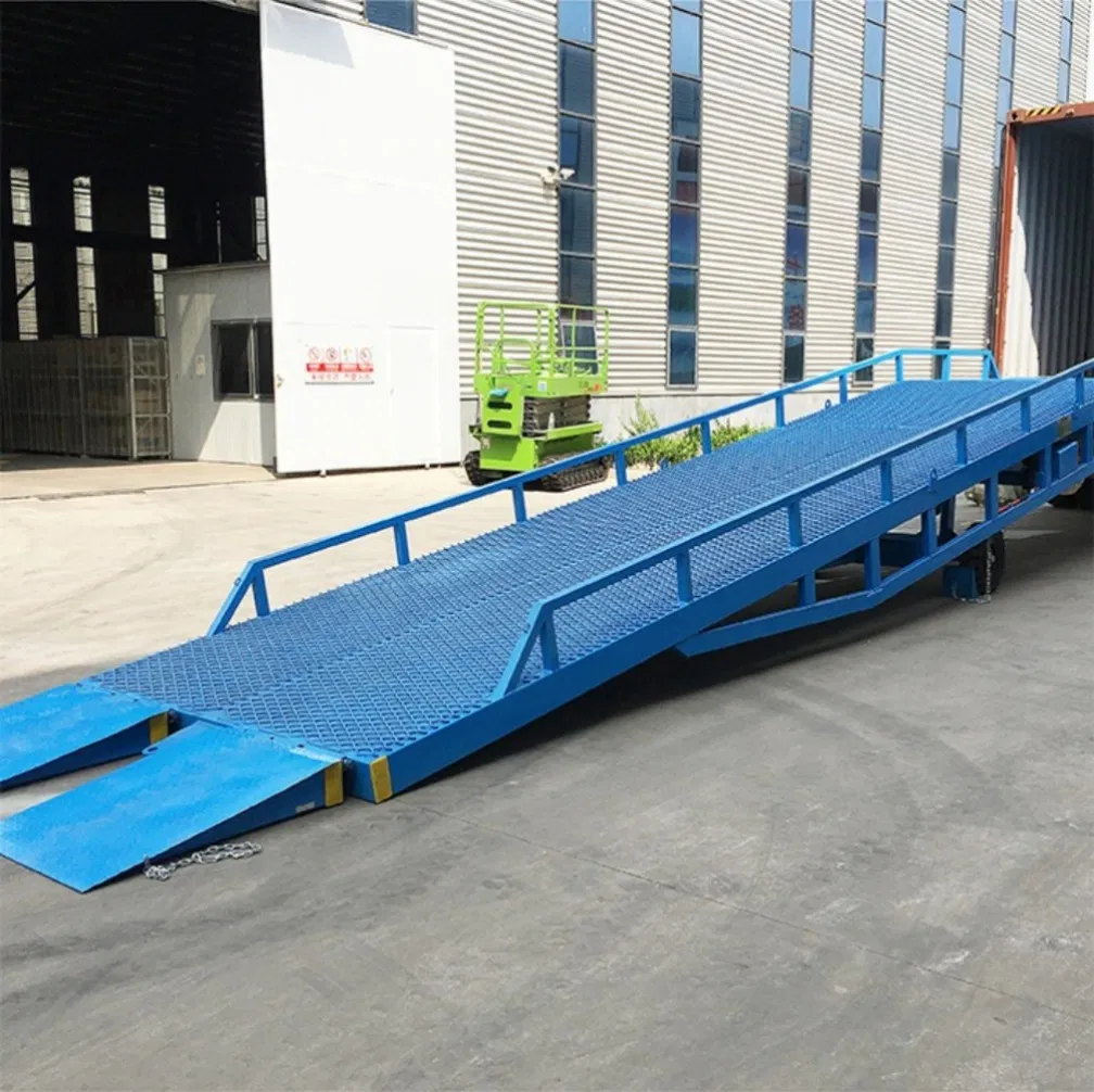 Hydraulic Warehouse Mobile Container Load Ramp Dock Leveler Forklift Yard Dock Leveler for Cold Storage Lift Tables