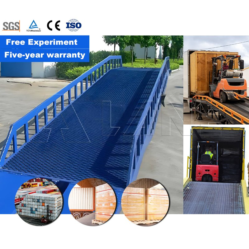 Dock Ramp Sunrise Dcqy10 10ton Adjustable Mobile Container Ramp Load Dock Ramp with Factory Price
