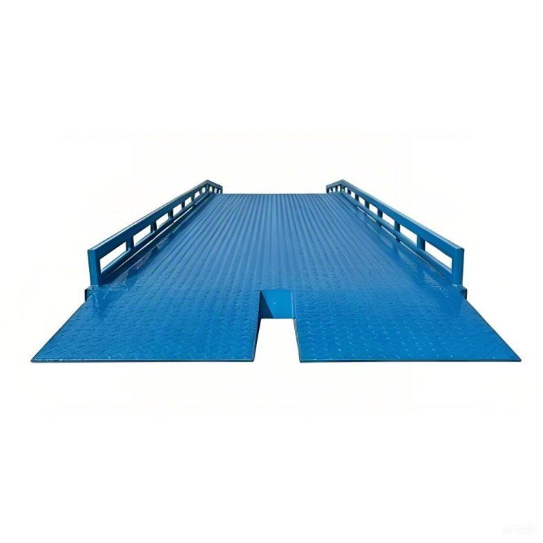 CE Certified 6-15 Ton Mobile Loading Dock Bridge with Safety Guardrails