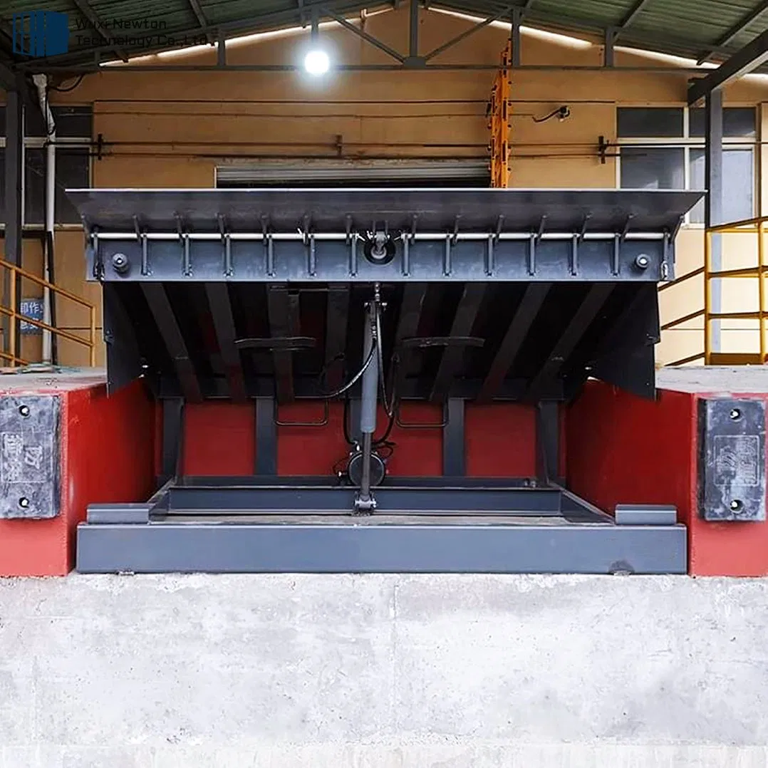 High Quality Hydraulic Long Lip 6-Ton 8-Ton Dock Leveler for Industrial Places
