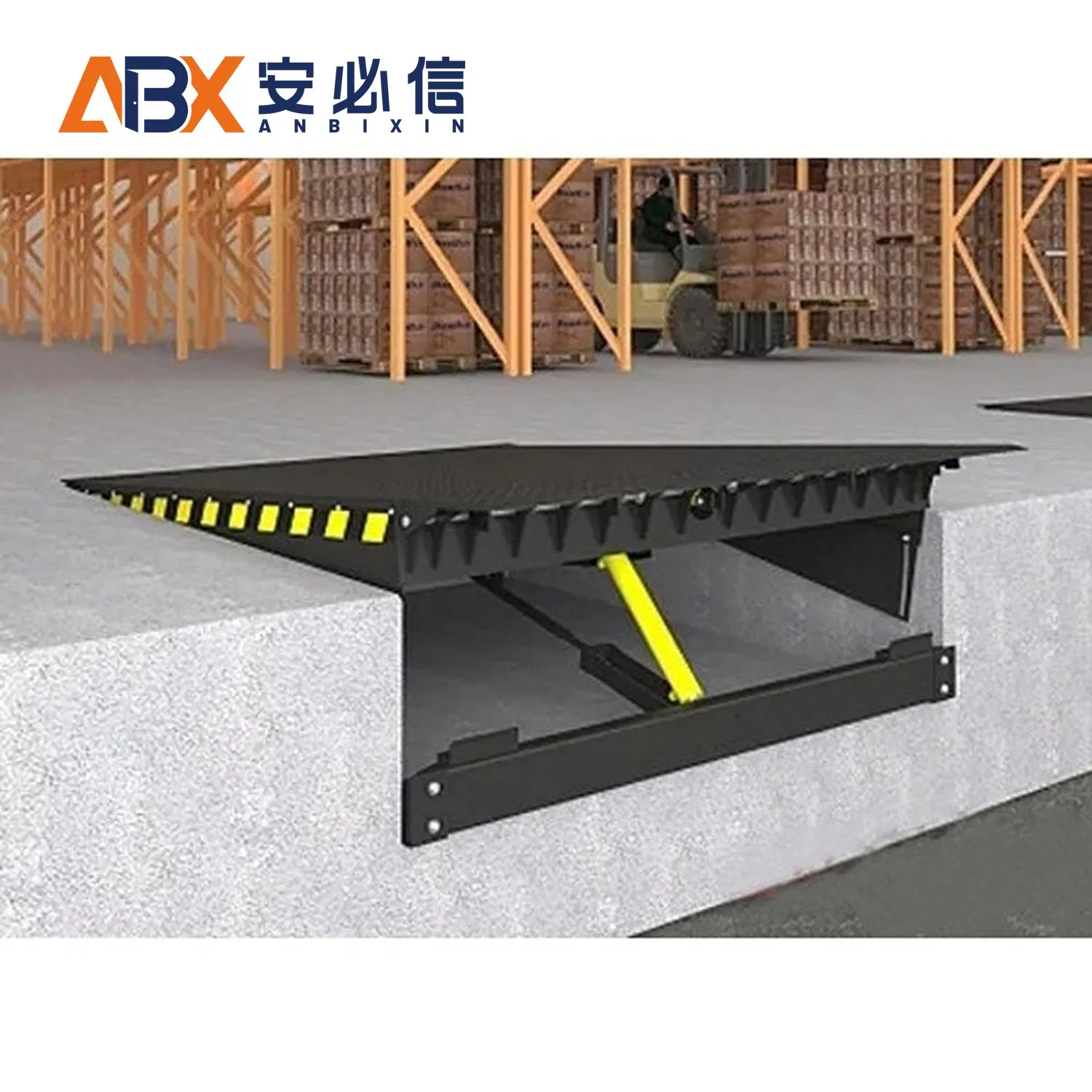 Edge of Dock Leveler with Spring Assisted Operation for Easy Manual Handling