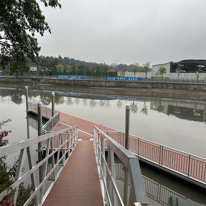 Marina Customization Raft Bridge Adjustable Soft Block Rubber Connecting Aluminum Frame