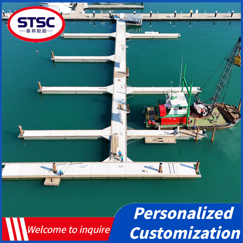 China Floating Approach Bridge Dock for Lake Applications - Adjustable Height to Suit Different Water Levels