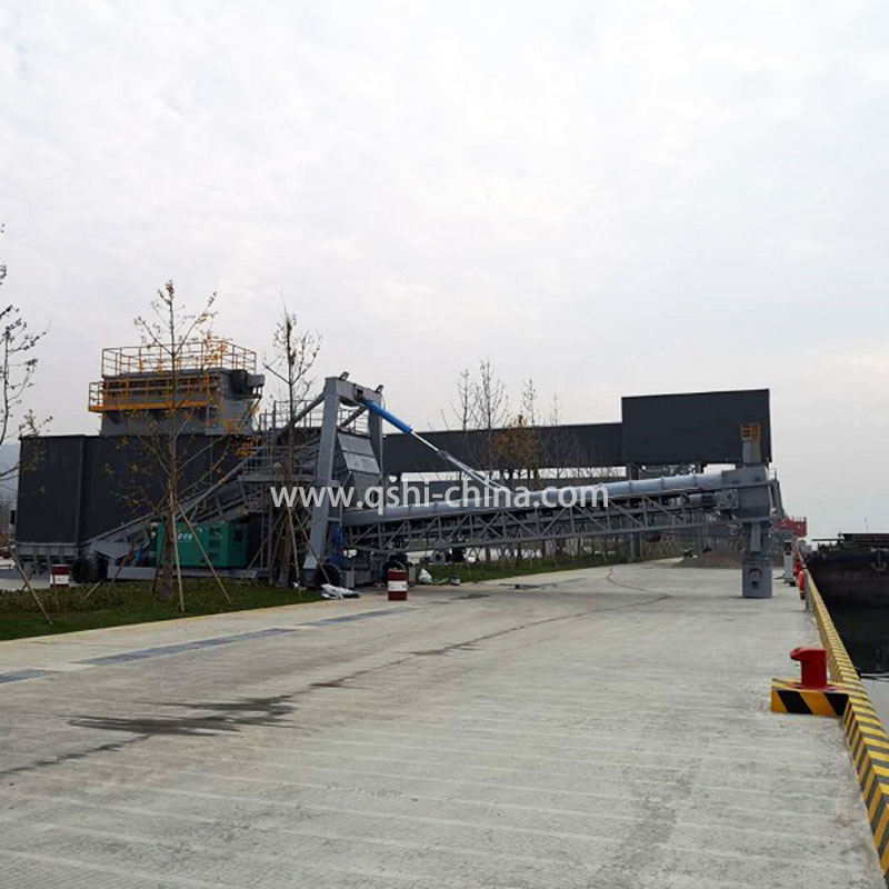 Quick Loading Truck Discharging Mobile Apron Feeding System