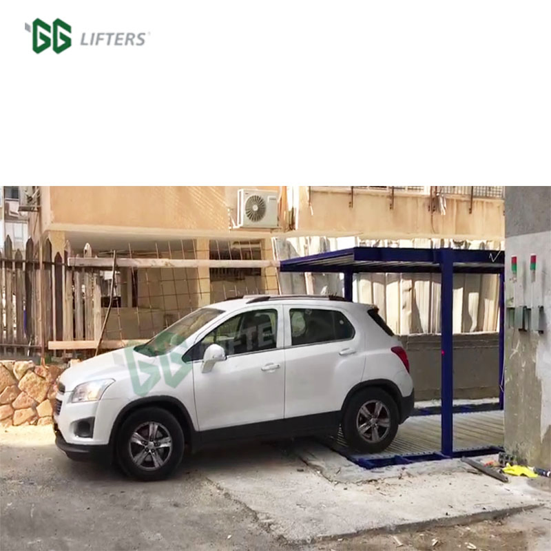 Motor driven customized underground parking system mechanical double parking car lift pit