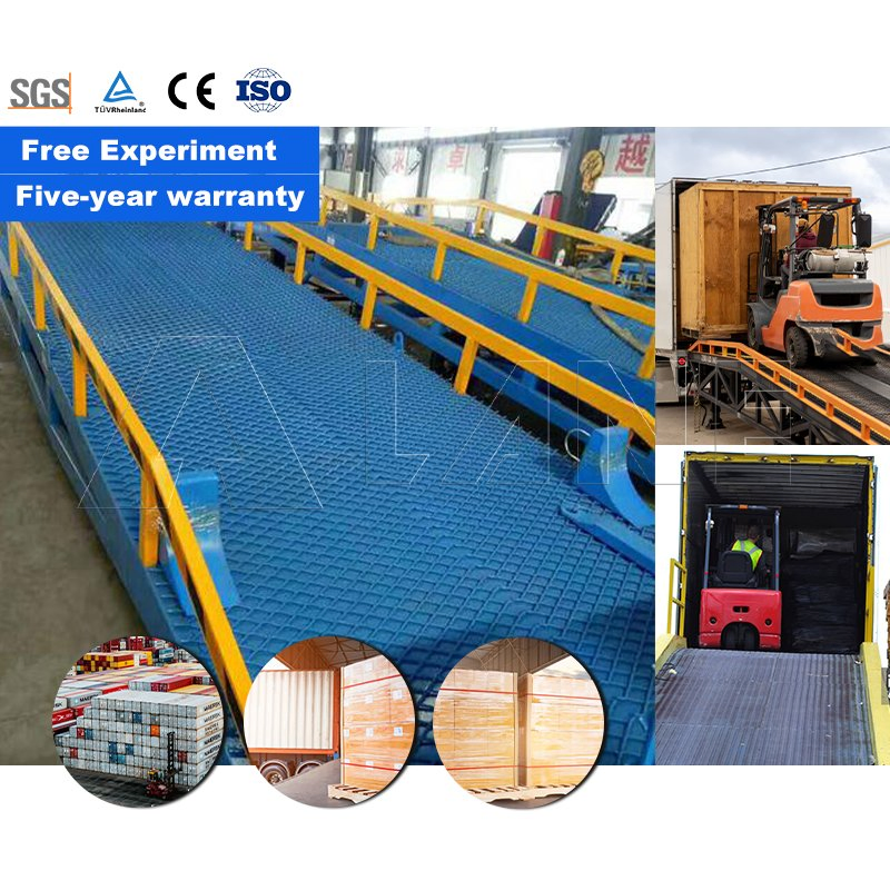 Warehouse Electric Adjustable Truck Mobile Dock Ramp Container Reloading Trailer Hydraulic Ramp