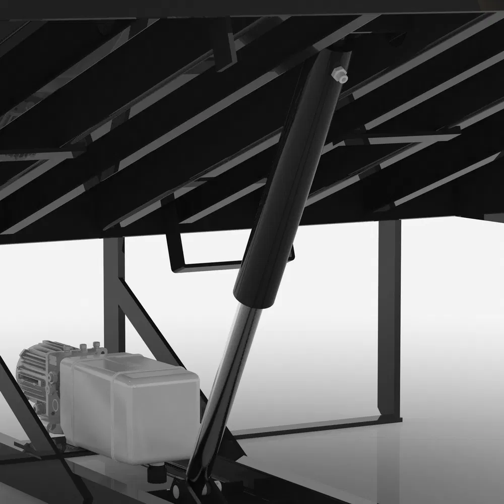 Industrial Metal Safety Protection Intelligent Stable Vertical Storing Hydraulic Dock Pit Leveler