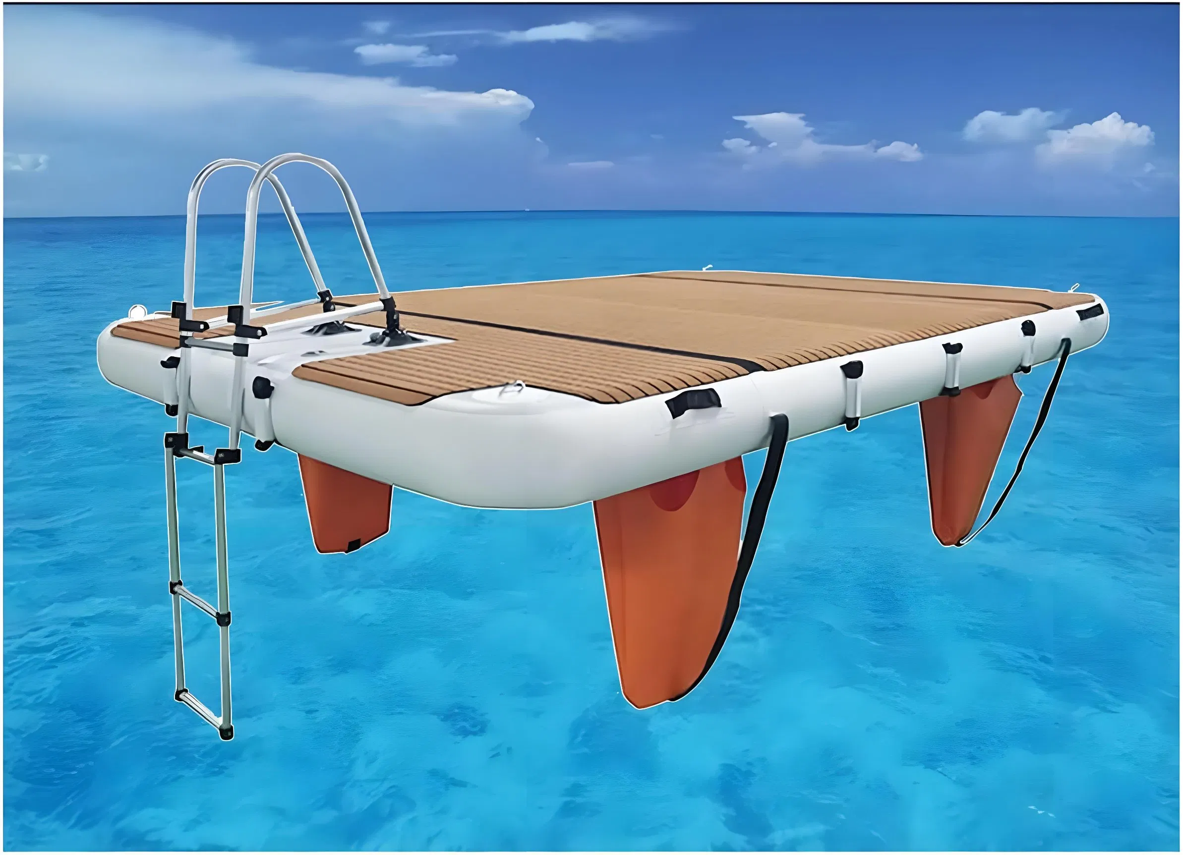 Water Inflatable Fishing Platform, Water Inflatable Floating Row, Inflatable Floating Platform, Floating Dock